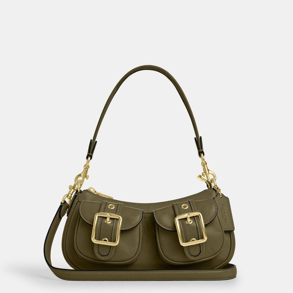 NWT Coach Ashton Crossbody/shoulder Olive Green Leather Shoulder Bag